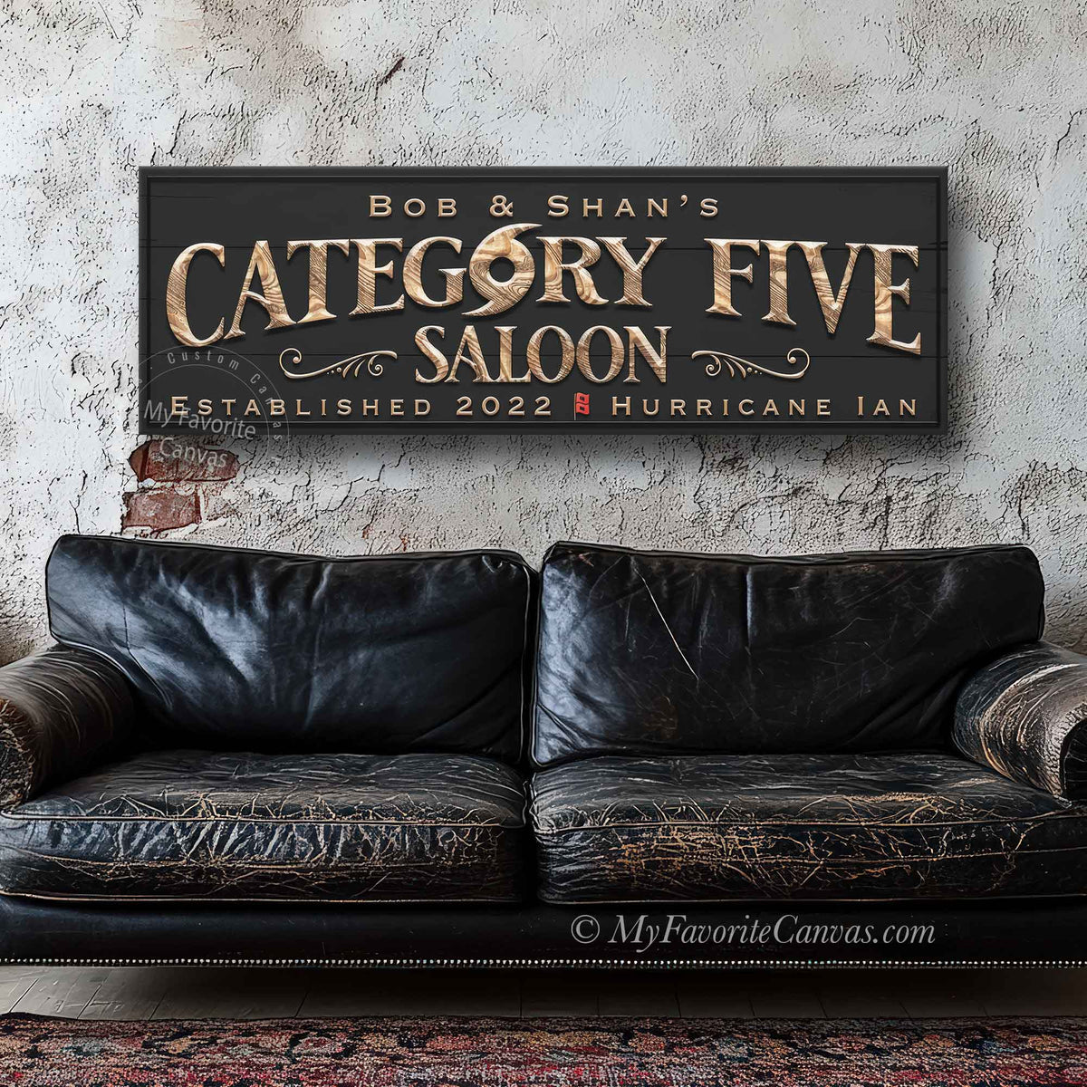 Category Five Saloon Sign