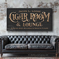 Cigar Room & Lounge Sign