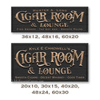 Cigar Room & Lounge Sign
