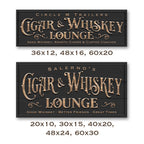 Cigar & Whiskey Lounge Sign
