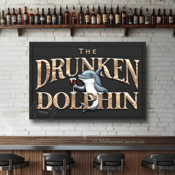 The Drunken Dolphin Bar Sign