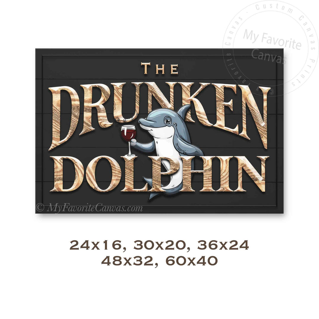The Drunken Dolphin Bar Sign
