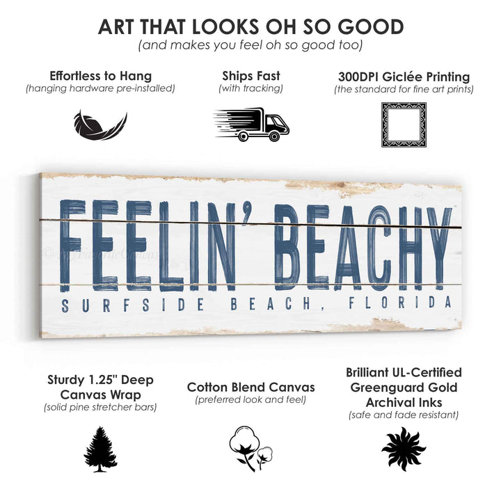 Feelin' Beachy Rustic Sign