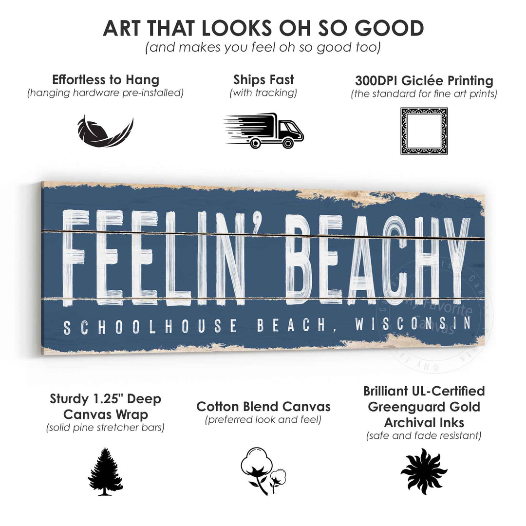 Feelin' Beachy Rustic Sign