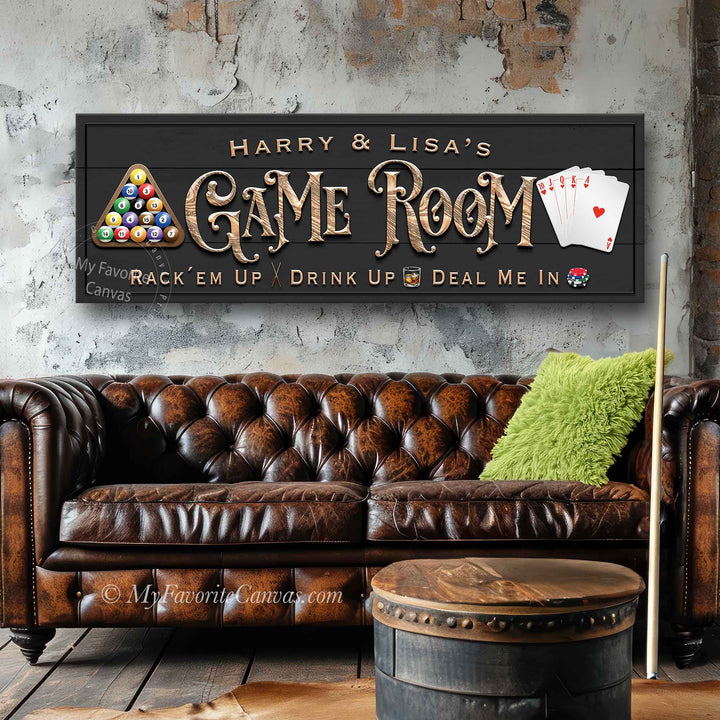 Game Room Icons Sign