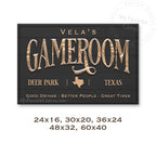GameRoom Destination Sign