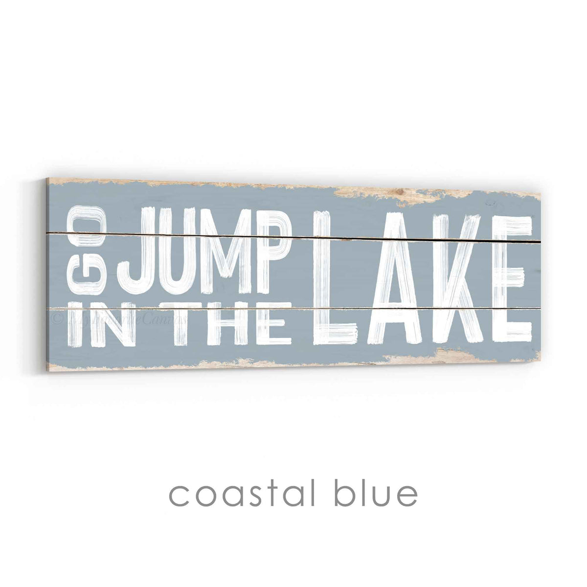 Go Jump In The Lake Rustic Sign
