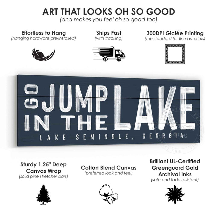 Go Jump in the Lake Sign v2