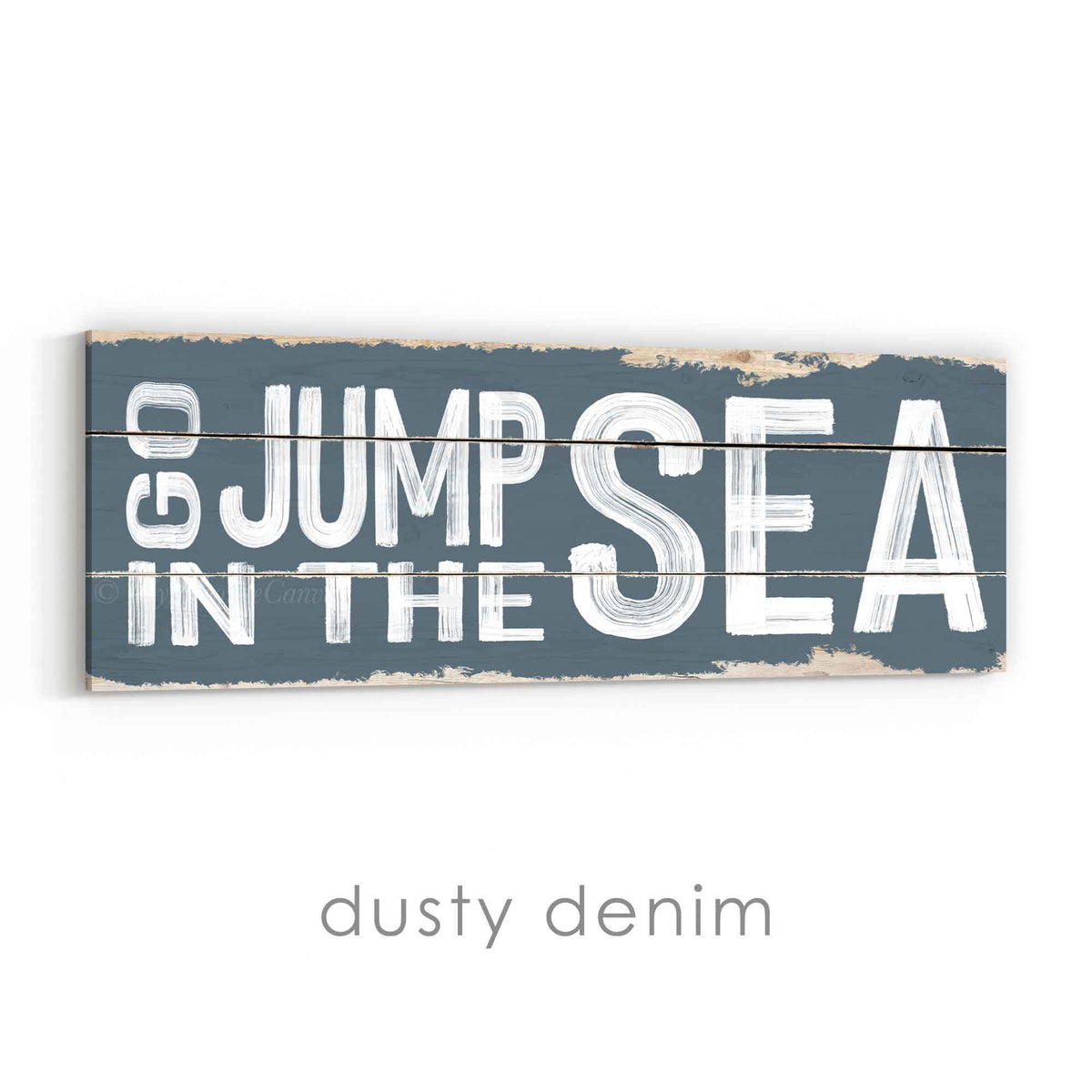 Go Jump In The Sea Rustic Sign