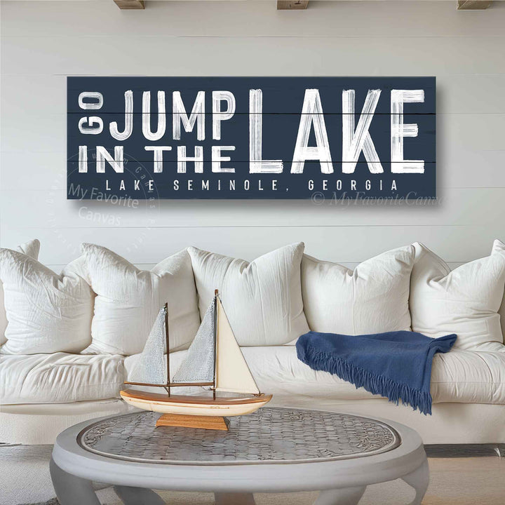 Go Jump in the Lake Sign v2
