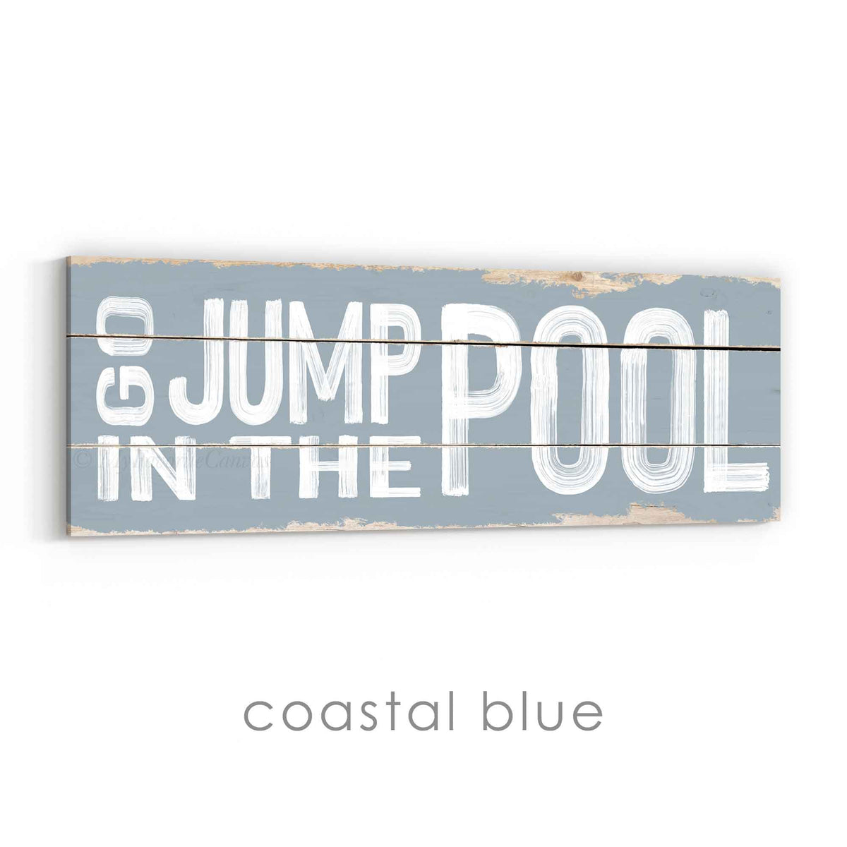 Go Jump In The Pool Rustic Sign