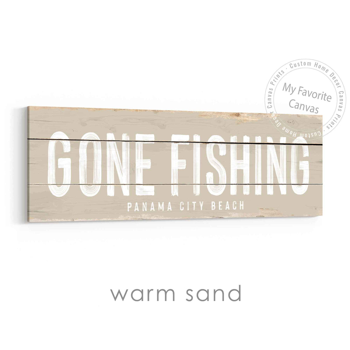 Gone Fishing Rustic Sign