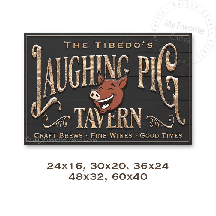 Laughing Pig Tavern Sign