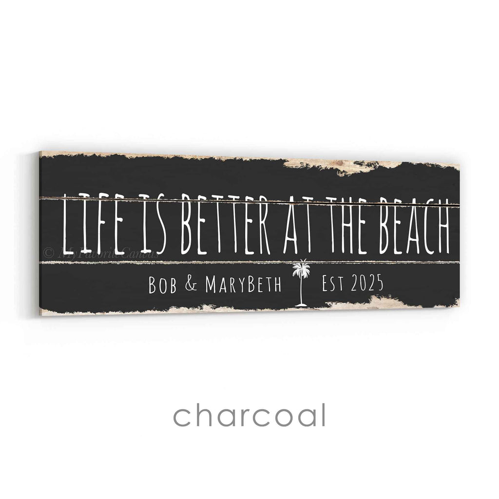 Life Is Better At The Beach Rustic Sign