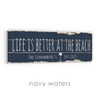 Life Is Better At The Beach Rustic Sign