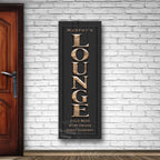 Vertical Lounge Sign