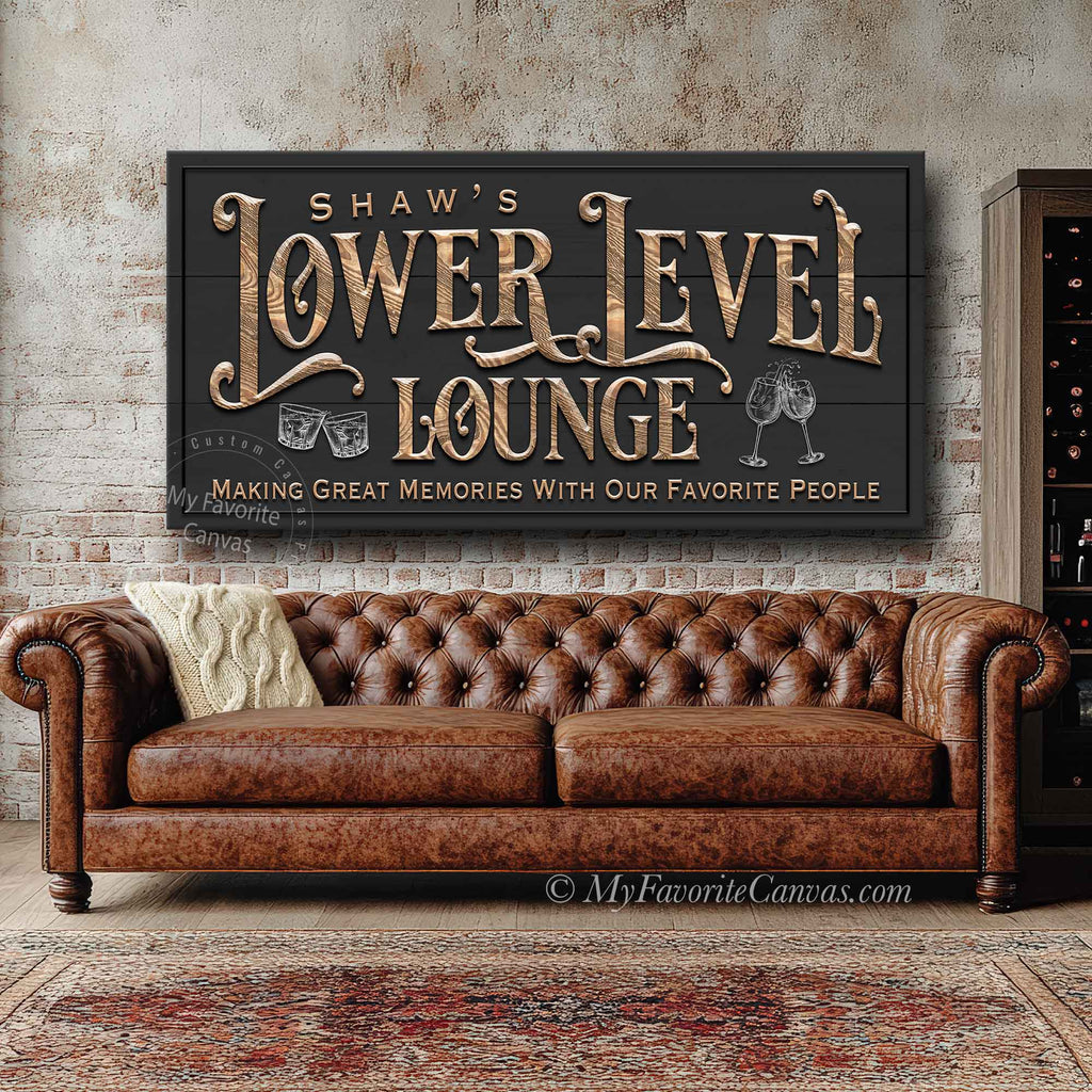 Lower Level Lounge Sign