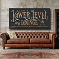 Lower Level Lounge Sign