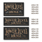 Lower Level Lounge Sign