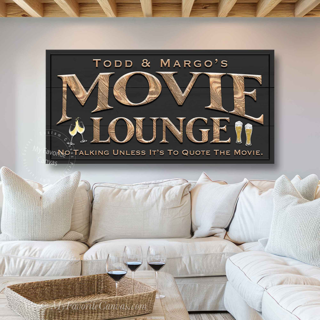 Movie Lounge Sign