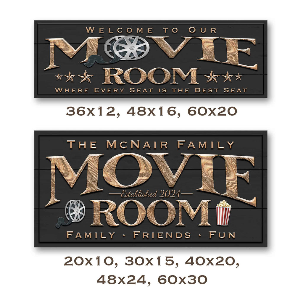 Movie Lounge Sign