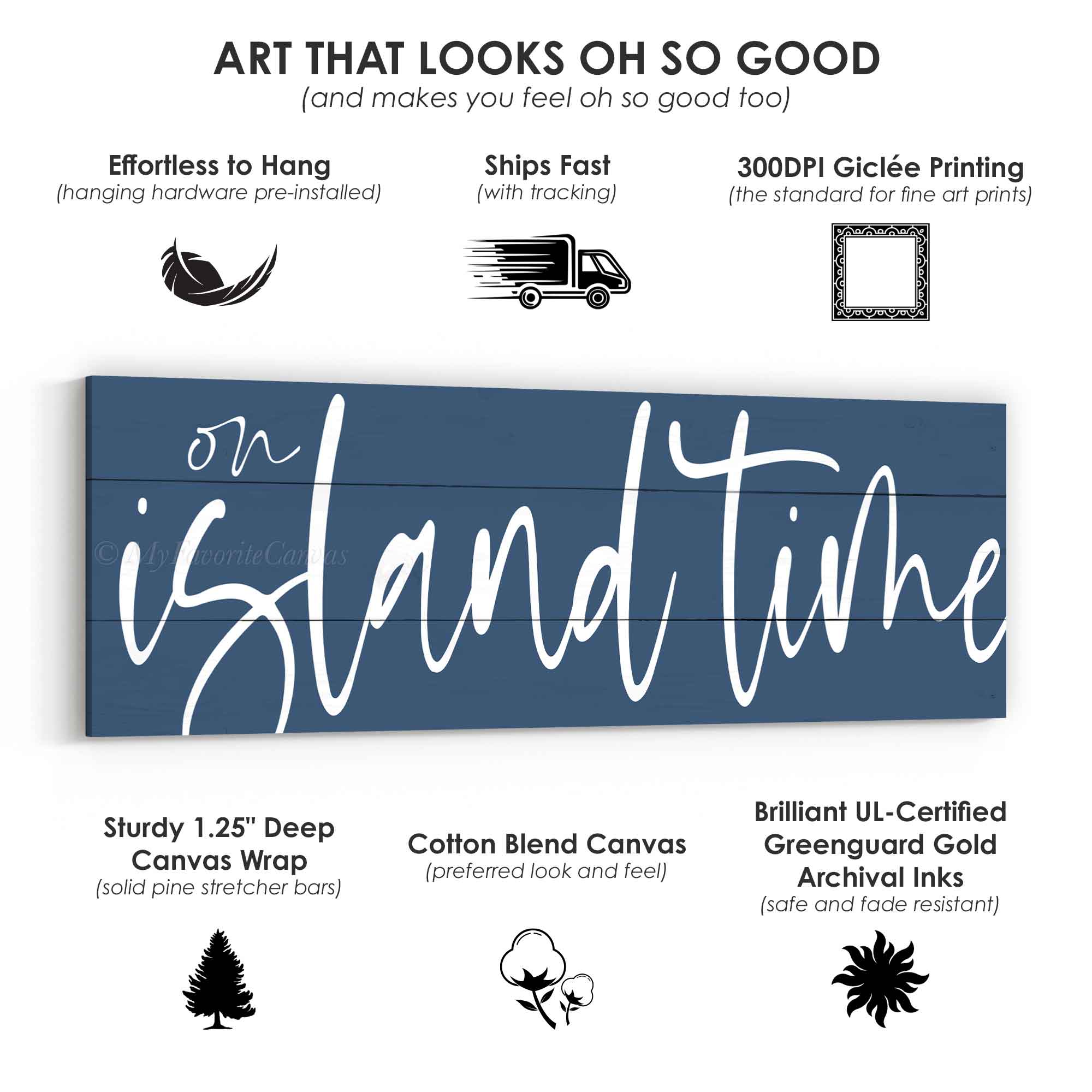On Island Time Sign v2 – My Favorite Canvas