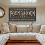 Lake House Poon Saloon Sign