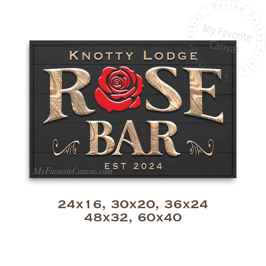 Rose Bar Sign