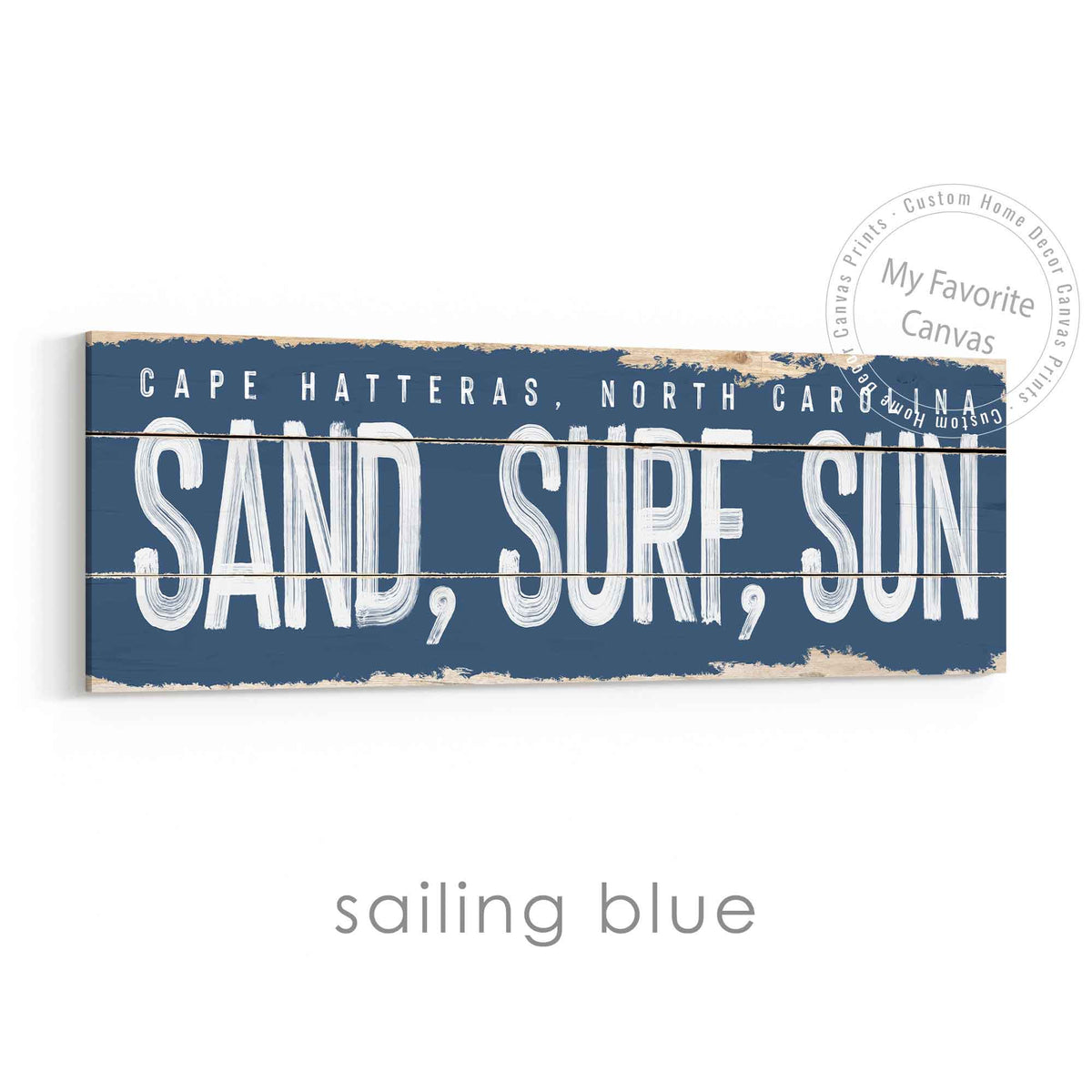 Sand, Surf, Sun Rustic Sign
