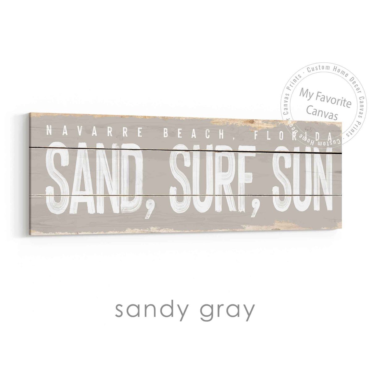 Sand, Surf, Sun Rustic Sign