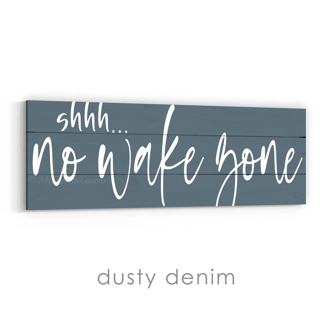 shhh... No Wake Zone Sign v3