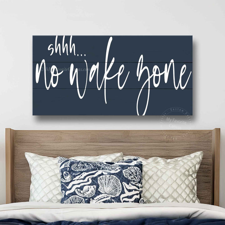 shhh... No Wake Zone Sign v3
