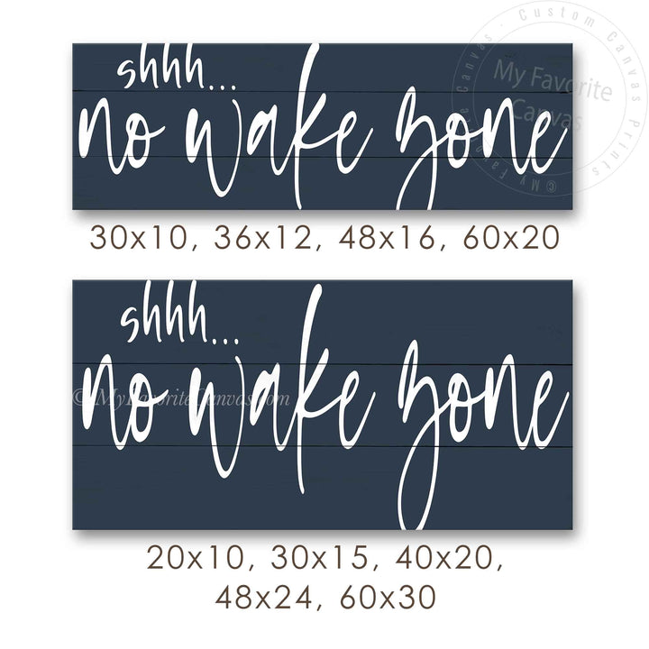 shhh... No Wake Zone Sign v3