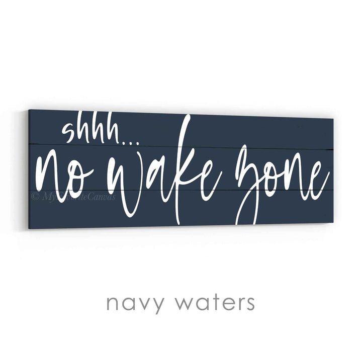 shhh... No Wake Zone Sign v3