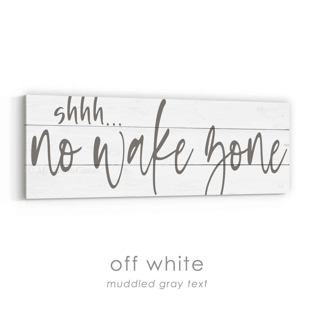 shhh... No Wake Zone Sign v3