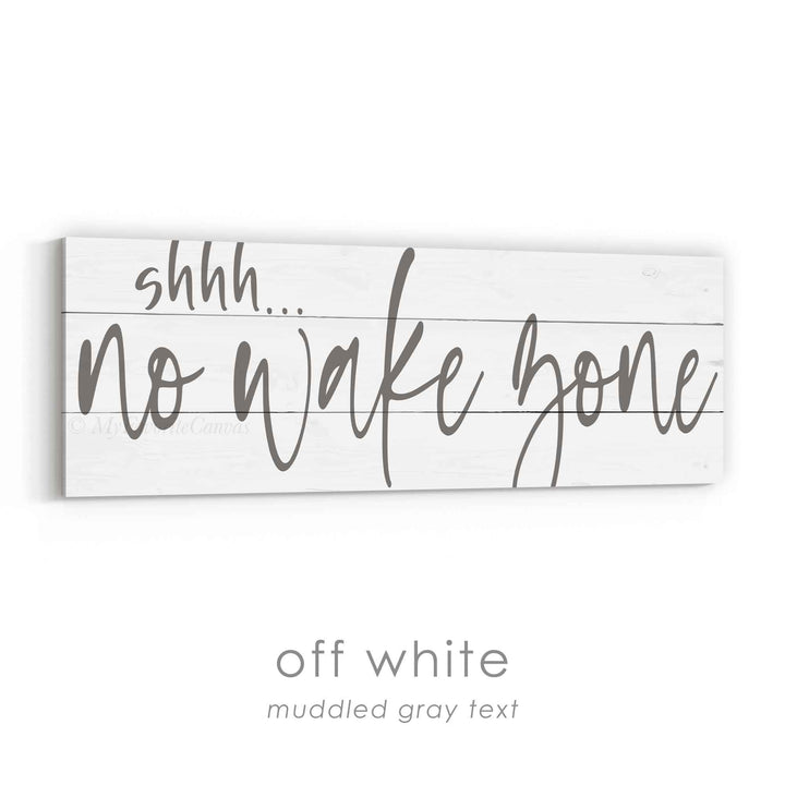 shhh... No Wake Zone Sign v3