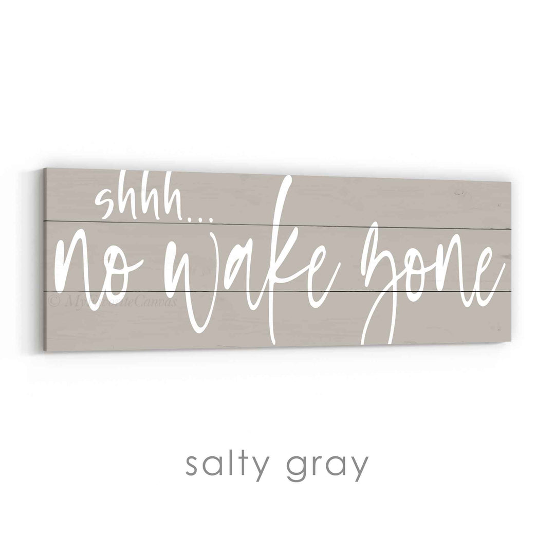 shhh... No Wake Zone Sign v3