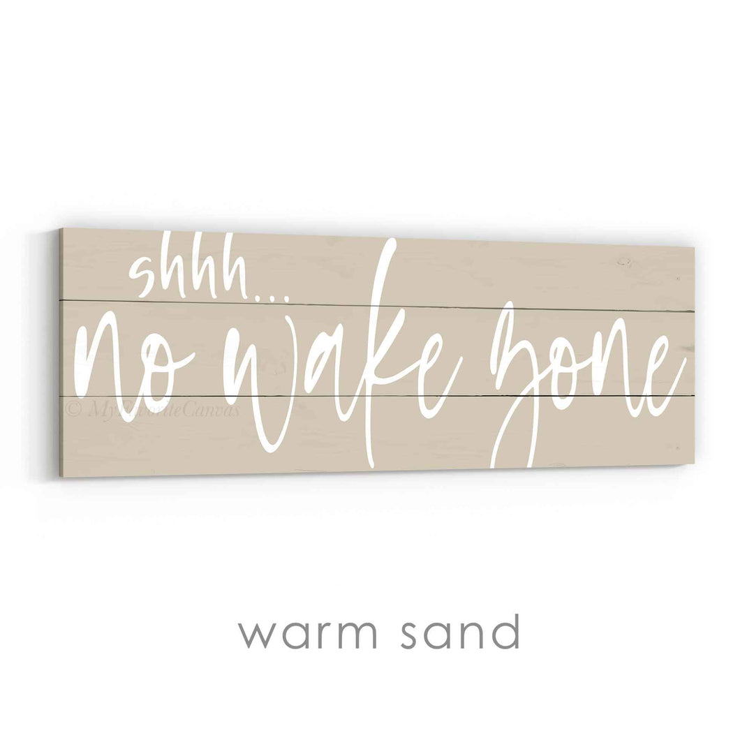 shhh... No Wake Zone Sign v3