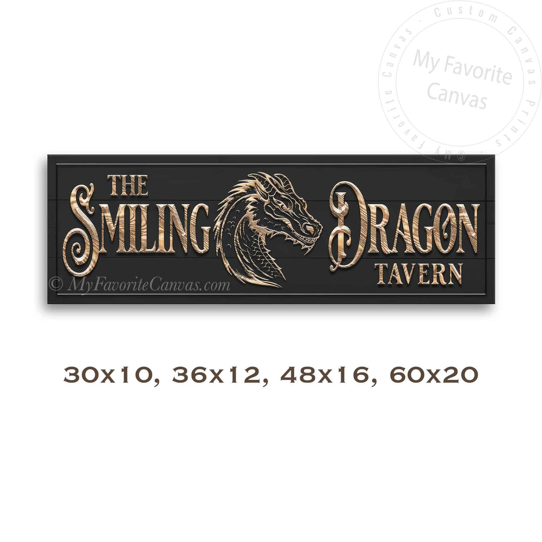 The Smiling Dragon Mascot Tavern Sign