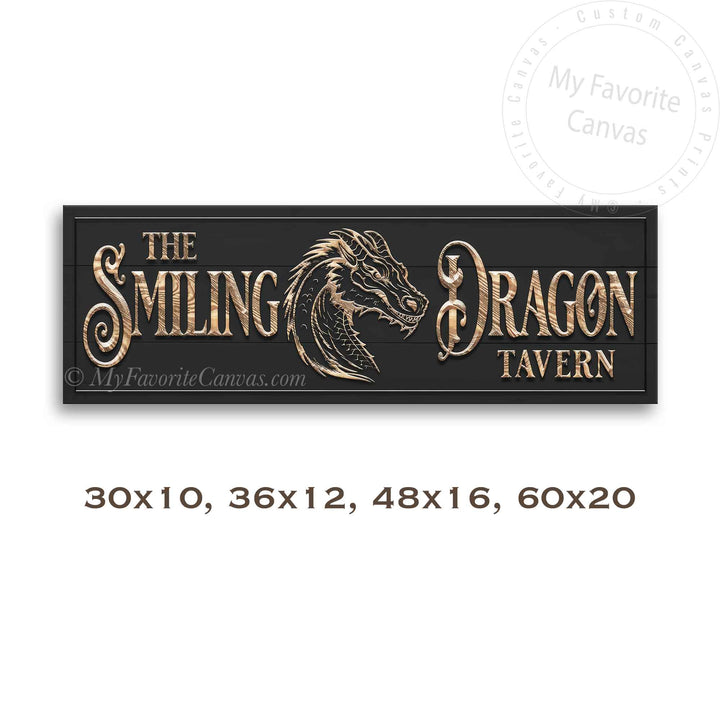 The Smiling Dragon Mascot Tavern Sign