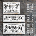 Speakeasy Lounge Rustic Sign