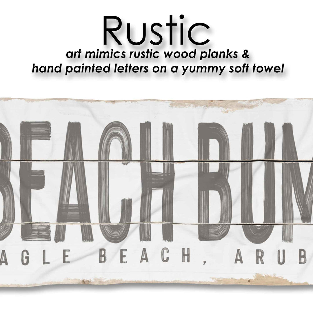 Beach Bum Beach Towel