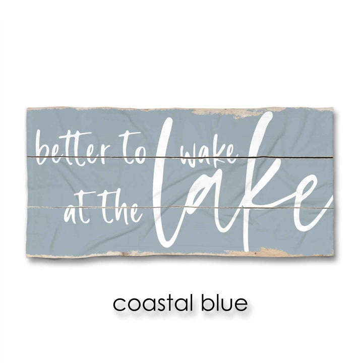 Better to Wake at the Lake Beach Towel