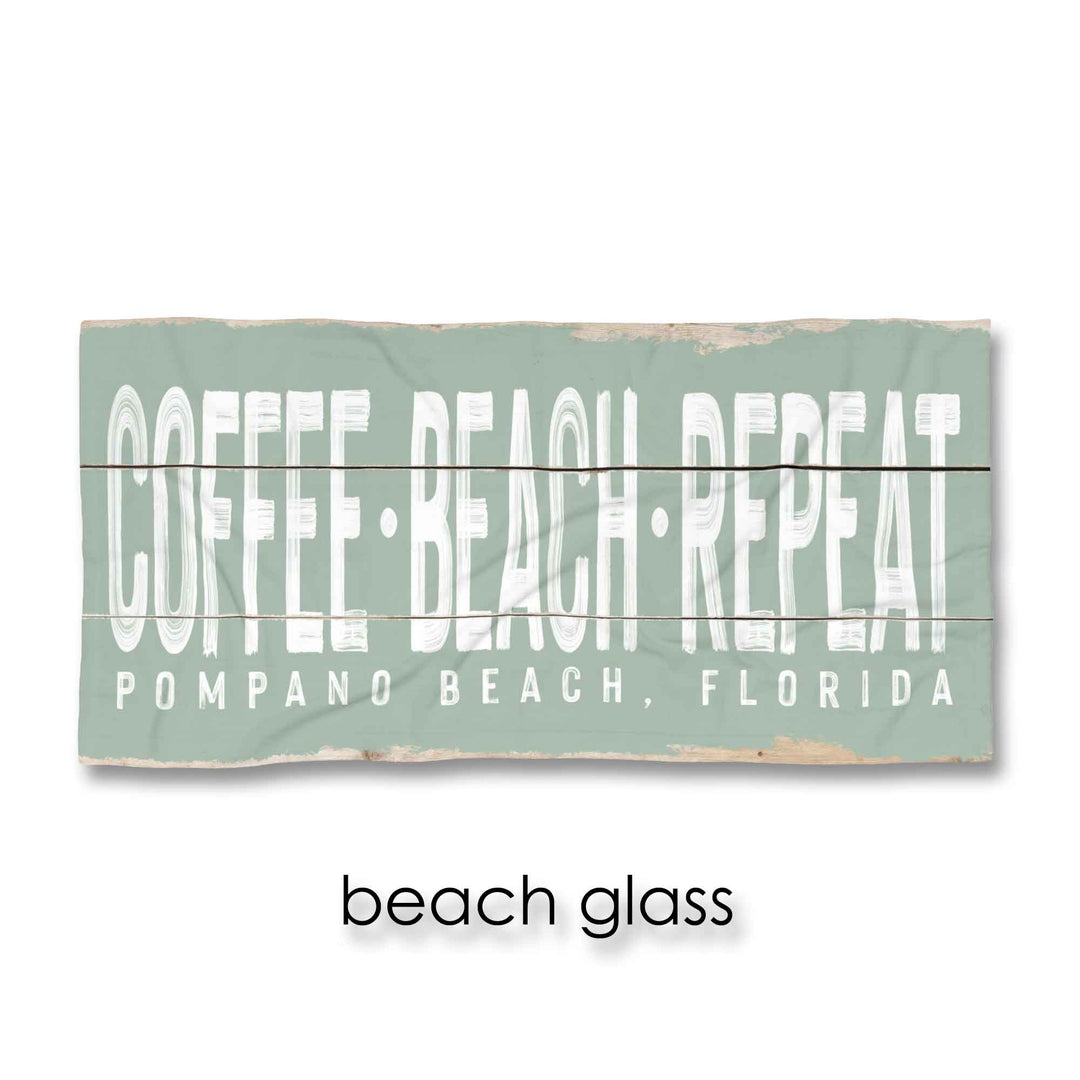Coffee-Beach-Repeat Beach Towel