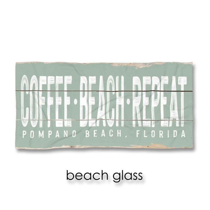 Coffee-Beach-Repeat Beach Towel