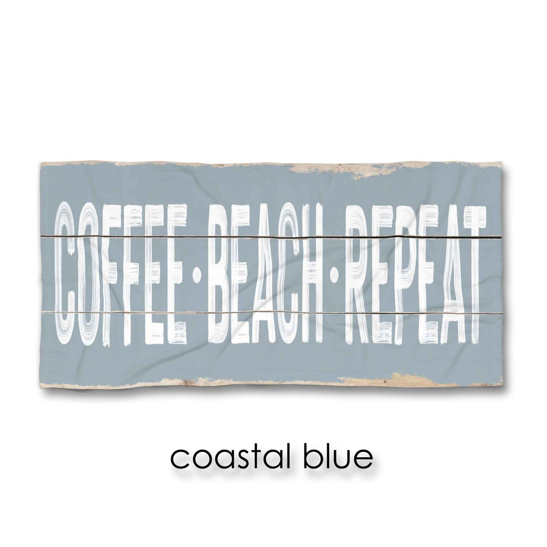 Coffee-Beach-Repeat Beach Towel