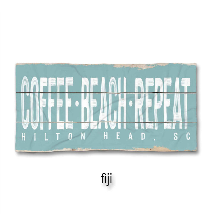 Coffee-Beach-Repeat Beach Towel