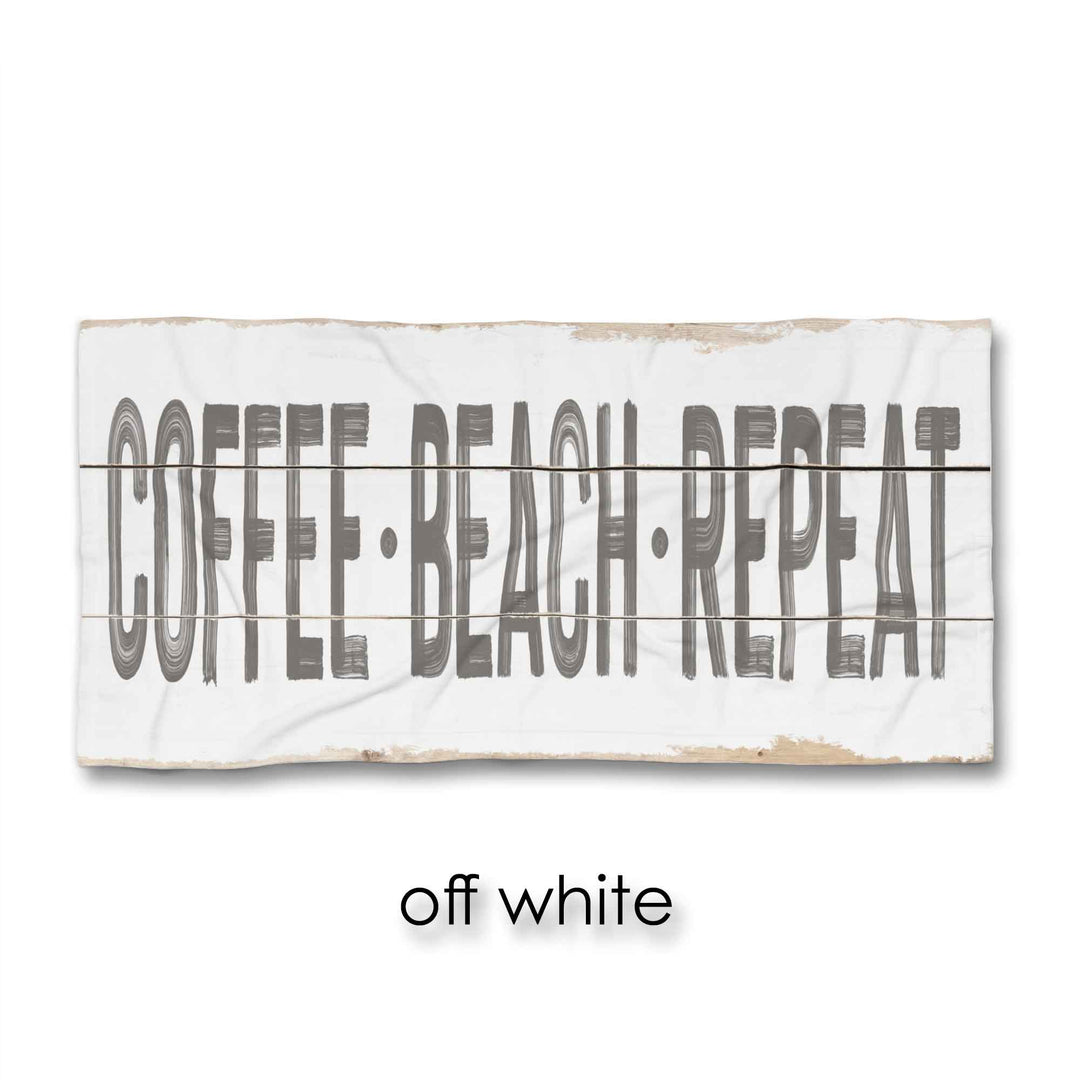 Coffee-Beach-Repeat Beach Towel