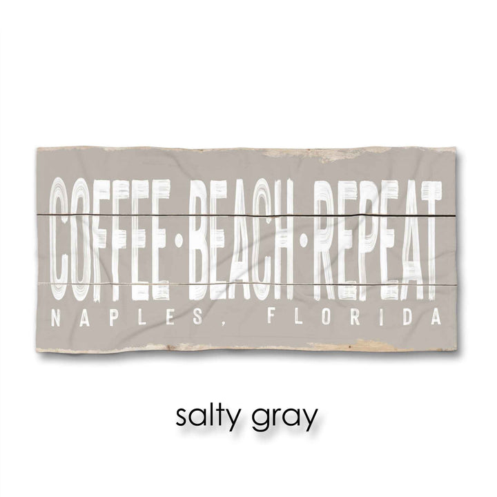 Coffee-Beach-Repeat Beach Towel