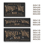 Whiskey & Wine Bar Sign